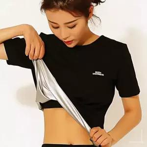 티셔츠 러닝복 운동복 땀복 여성 상의 코팅 트레이닝복 헬스복 14WFG2RI75