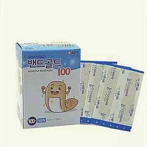 밴드골드 일회용밴드 100매입 X3개 일자형 일반밴드 필수템 밴드 20WB4387C5