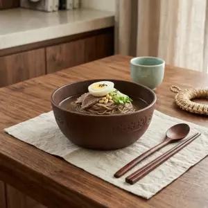 나무다 비빔밥 덮밥그릇 찌개 샐러드볼 라면 우동 냉면 소면기 대용량 20cm