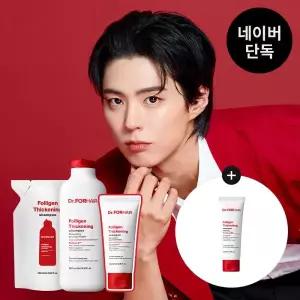 [매장정품] 닥터포헤어 저자극 볼륨강화 탈모샴푸 폴리젠 씨크닝 샴푸 대용량 500ml+500ml리필+100ml 23034