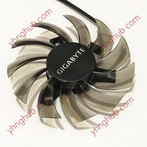 Everflow 3 와이어 서버 CPU 선풍기 T128010SM DC 12V 0.2A 74x74x10mm