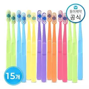 6-12세 스텝 해피스마일 키즈 어린이 칫솔 2단계(색상랜덤) 15개 초등학생