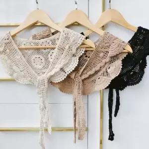 넥레이스 목도리 페이크 카라 카라장식 스카프 페이크카라 넥케이프 레이스카라 목카라