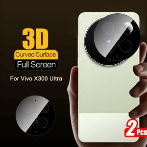 Vivo X300 Ultra X300Ultra 5G HD 렌즈 커버 보호 유리 용 2Pcs 3D 곡선 스크린 카메라 케이스