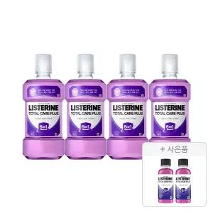 [Tday] 리스테린액 토탈케어 플러스 750ml, 4개+증정(토탈케어 플러스 100ml, 2개)