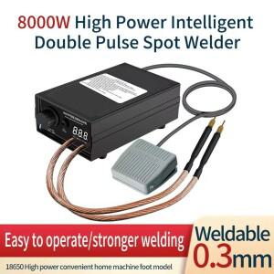 8000W 파워 스팟 용접기, 18650 배터리 용접 DIY 휴대용 터치 휴대폰 충전 모델 가능