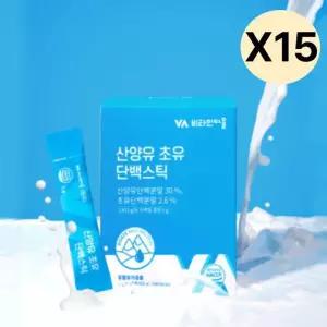 비타민마을 산양유 초유 단백 스틱 분말 30포 X15개