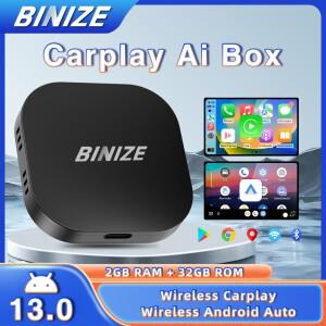Binize CarPlay Ai Box 무선  Android Auto 2G32G 안드로이드 시스템도요타 볼보 폭스바겐 기아 호환 현대