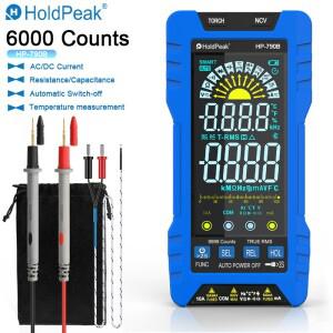 트루 컬러 스크린 키 디지털 멀티미터, AC/DC 전압 및 전류용 HP-790B, 커패시턴스 감지, 자동 범위 기능