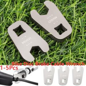 1-5PCS 자전거 디스크 브레이크 케이블 렌치 M8 유압 호스 볼트 도구 1/4 