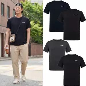 [아이더](하남점) 남성 반팔 라운드 티셔츠 2종 세트 2PACK 데일리 및 운동용 아이스 이너 티셔츠 DMM26...