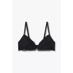 매장정품 EMPORIO ARMANI UNDERWEAR 엠포리오 아르마니 언더웨어 여성 플라워 자수 패디드 트라이앵글 브라