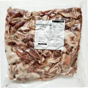 냉동 머릿고기 슬라이스 2kg 캠핑고기