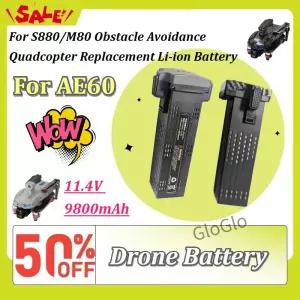 S880/M80/AE60 장애물 회피 쿼드콥터 교체용 이온 배터리용 새로운 11.4V 9800mAh 충전식 드론