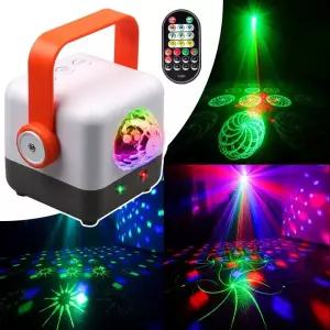 충전식 매직 볼 RGB LED DJ 라이트 파티 디스코 60 패턴 댄스 KTV 생일 무대 효과 램프 R16N7 2IN1