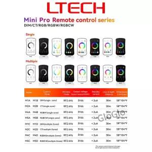 LTECH 스마트 미니 프로 LED 2.4G 무선 리모컨 디머 M1A M2A M4A M5A M1B M2B M4B M5B M1C M2C M4C M5C M1D