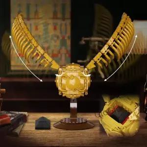 MOC 골든 스니치 빌딩 블록 세트 매직 퀴디치 볼 모델 DIY 조립 브릭 성인용 홈 데스크탑 장식
