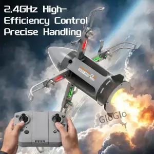 RC 스타쉽 비행기 2.4G 미사일 드론 360도 회전 4축 비행 스프레이 기능 포함 글라이더 리스 모드 자동차