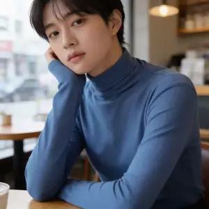 여성 반목 레이어드 티셔츠 얇은 폴라 반폴라 이너웨어 가을 겨울