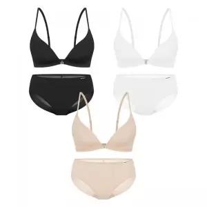 WONDERBRA [3SET] 에어 프론트 후크 브라팬티 2360686