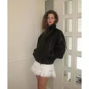 어패럴아카이브 Tail leather blouson - Black