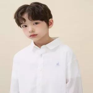 빈폴 키즈 BI6364U011 아동 셔츠 유아 스트라이프 오버핏 시어 화이트 6110056