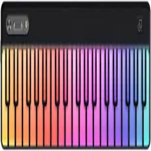 PartyKeys 36키 휴대용 MIDI 키보드 컨트롤러 피아노 스타일 RGB 라이트 최대 확장 가능한 모듈러 디자인
