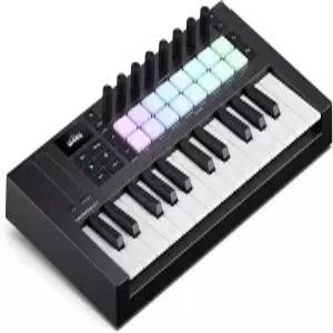 노바에이션 런치키 미니 25 MK4 USB MIDI 키보드 컨트롤러 25개의 신스 액션 6개의 패드와 폴리포닉