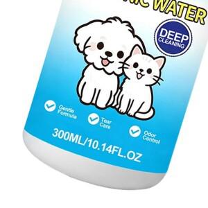 강아지 눈물 얼룩 제거제 300ml 순한 고효율 클렌저 고양이 스프레이 발바닥, 몸, 얼굴, 귀, 가정용 애완동