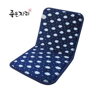 전기방석 2인용 구름네이비 온열 발열 사무실 쇼파 요 매트