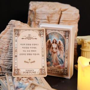 오늘의 운세 카드 [결정의신 마법의 고민 해결책 카드 마법 오늘 타로 책 쓸데없는 쓸