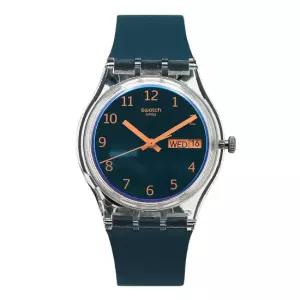 스와치 손목 시계 공용 젤리 BLUE AWAY SO28K700