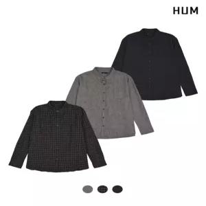 [HUM][HUM]여) 세미오버핏 플란넬 체크셔츠(FHOFCSL501M)