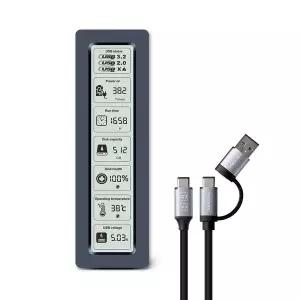 유니콘 USB3.2 10G 스마트 LCD M.2 NVMe SSD 외장하드케이스 MSD-L50