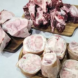 [셀러허브 식품]한우 우족 한우 사골 잡뼈 세트 12kg 소우족 소 사골 뼈 한우족 소잡뼈 사골 곰탕 거 (439