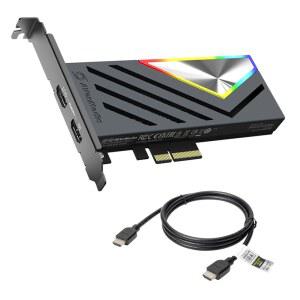 PS5, PS4 Pro, Xbox Series X /S, One X, 스위치 게임에서 초저지연 4K60 스트리밍 및 녹화를 위한 AverMedia HDMI 2.1 내장 PCIe 캡처 카드 - GC575 라이브 게이머 4K