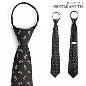 [젠틀안트] 카키 페이즐 자동넥타이 폭8.5cm 05-1021
