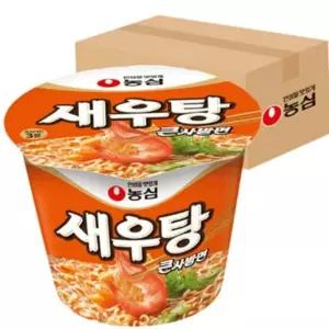 E74 농심 새우탕 큰사발면 115g 컵라면 16개 BOX 부품