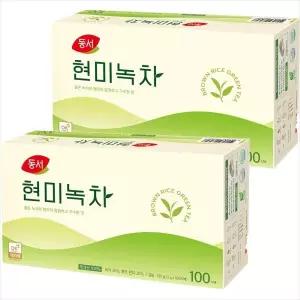 (태풍몰)동서 현미녹차 100Tx2개/2세트구매시 1000원 할인X넉넉한 유통기한