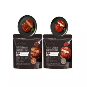 워커힐 고메 함박 스테이크 180g x 15팩(데미그라스10팩 + 트리플치즈5팩)