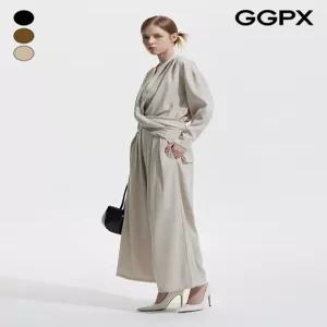 지지피엑스 GGPX 백 버튼 밴딩 셔링 블라우스 투피스 GP9ST010F 443872