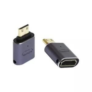 8K HDMI F to Mini M 젠더 UHD 초고화질 복제 확장 PC 데스크탑 노트북 빔프로젝터