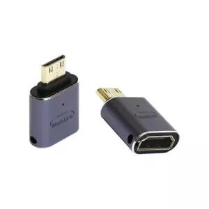 8K HDMI F to Mini HDMI M 젠더 UHD 초고화질 복제 확장 PC 데스크탑 노트북 빔프로젝터 3D 영상 컴팩트