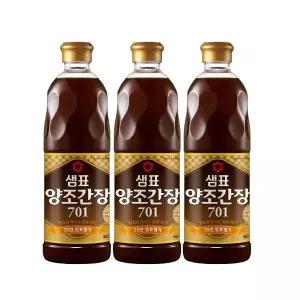 701860ml3 샘표 양조간장 701 860ml 3병