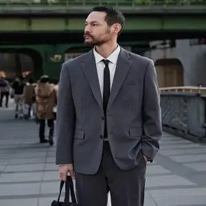 [STCO]STCO 남성 클래식핏 그레이 봄가을 자켓 데일리_KJ