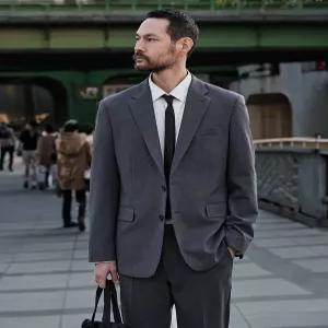 [STCO]STCO 남성 클래식핏 그레이 봄가을 자켓 데일리_KJ
