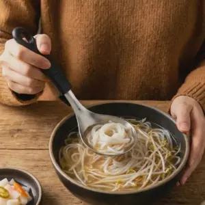 우동 라면 국물 304 서빙스푼 미니국자 스텐 걸어놓고쓰는 큰숟가락 3color