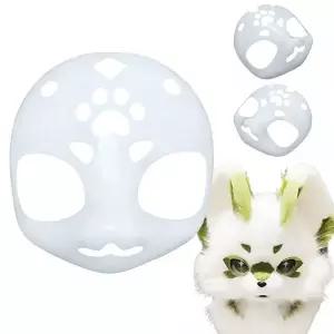 3D 코스프레 키구루미 베이스 야수 해골 마스크 동물 플라스틱 퍼슈트 헤드 베이스 DIY 고양이 머리 해골