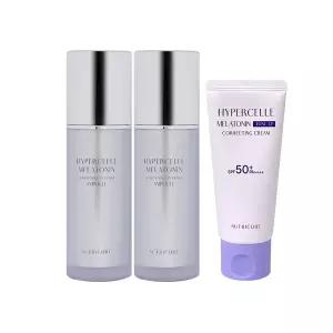 뉴트리코어 하이퍼셀 멜라토닌 화이트닝 인텐스 앰플 30ml 2개+톤업 코렉팅 크림 30ml