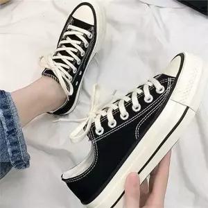 여성 통굽 운동화 캐주얼 스니커즈 키높이 여성 캔버스화 3.5cm 플랫폼 캐주얼화 워커
